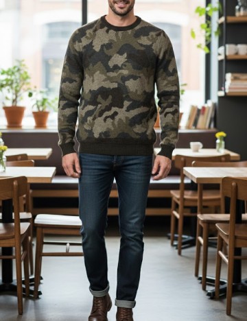 
						Pulover Pull&Bear, verde