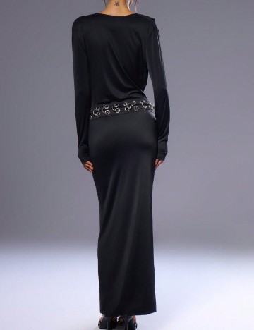 Rochie lunga Musera, negru