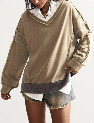 Bluza Oversize SHEIN, verde