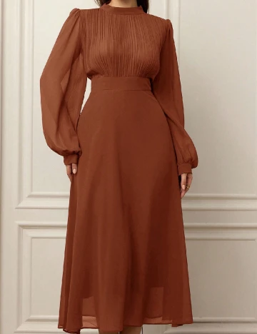 Rochie medie SHEIN CURVE, maro