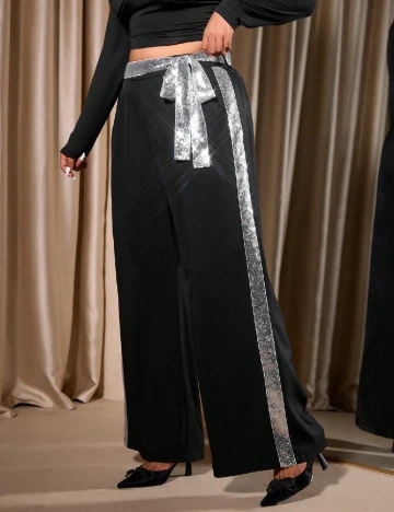 Pantaloni SHEIN CURVE, negru