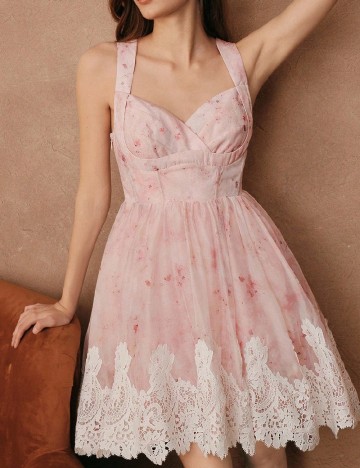 Rochie scurta SHEIN, roz