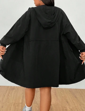 Geaca impermeabila SHEIN CURVE, negru