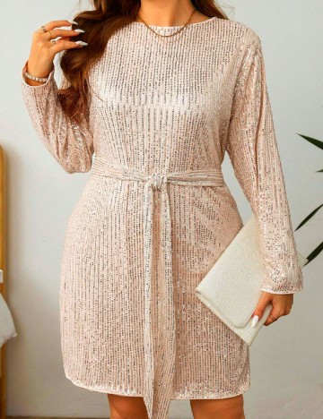 Rochie scurta SHEIN CURVE, crem