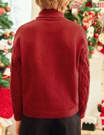 Pulover Shein Kids, rosu