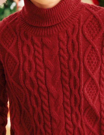 Pulover Shein Kids, rosu