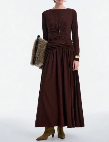 Rochie lunga SHEIN, maro