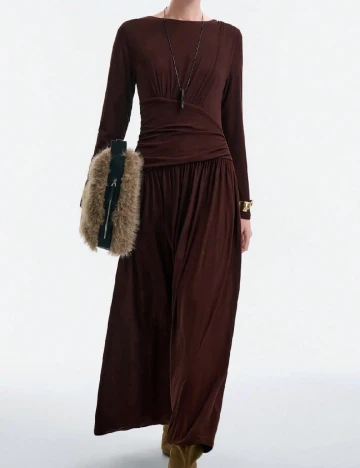 Rochie lunga SHEIN, maro
