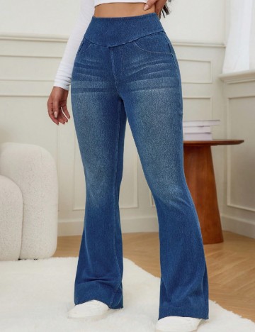 Pantaloni SHEIN, albastru