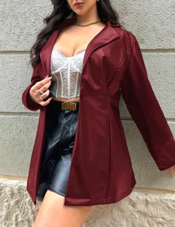 Jacheta SHEIN CURVE, rosu