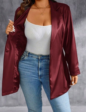 Jacheta SHEIN CURVE, rosu