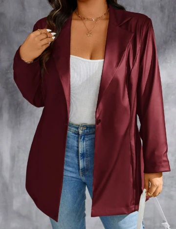 Jacheta SHEIN CURVE, rosu