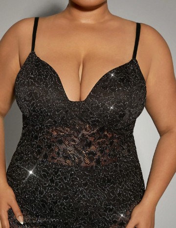 Salopeta SHEIN CURVE, negru