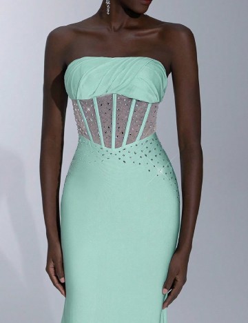 Rochie lunga SHEIN, verde