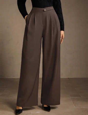 Pantaloni MOTF, maro