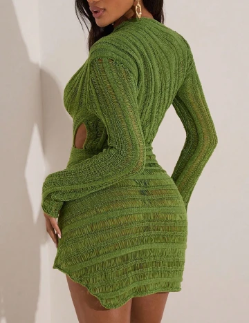 Rochie de plaja SHEIN, verde