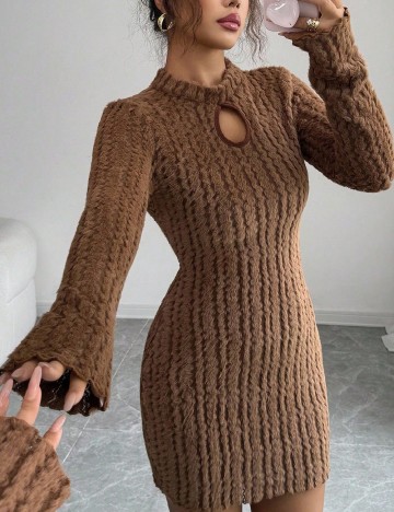 
						Rochie scurta SHEIN, maro