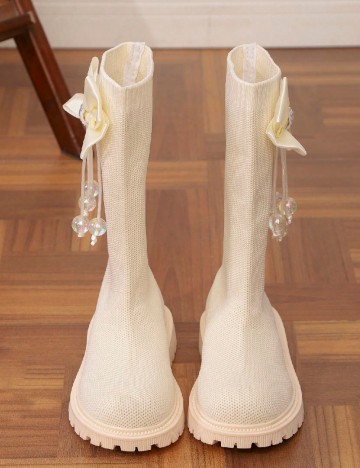 Cizme Shein Kids, crem