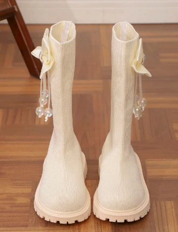 Cizme Shein Kids, crem