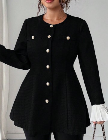 
						Sacou SHEIN CURVE, negru