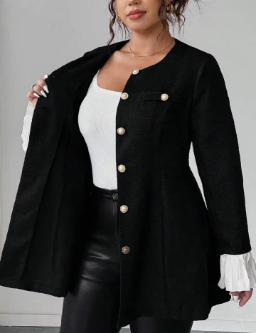 Sacou SHEIN CURVE, negru