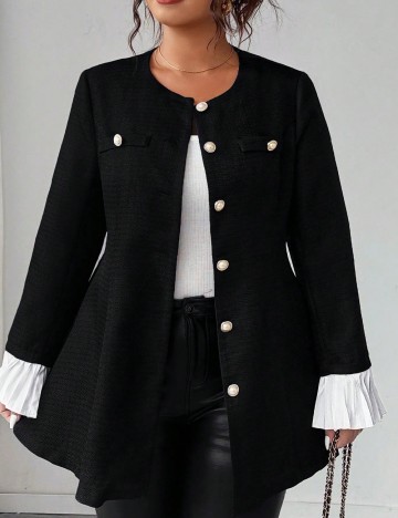 Sacou SHEIN CURVE, negru