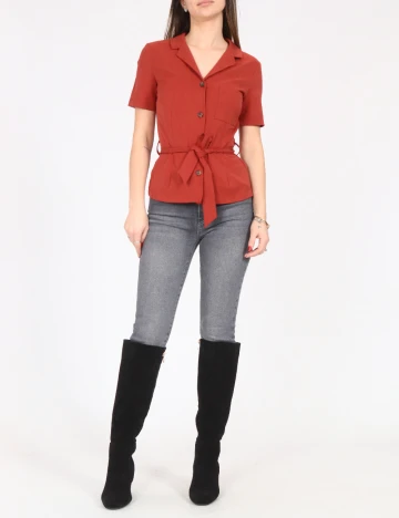 Camasa Bershka, caramiziu