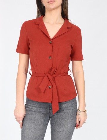 
						Camasa Bershka, caramiziu