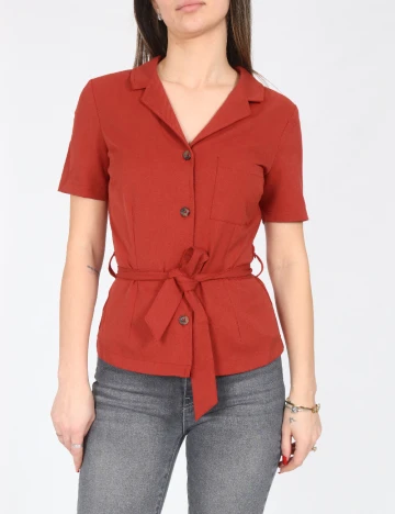 Camasa Bershka, caramiziu