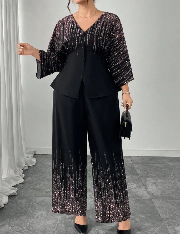 Compleu SHEIN CURVE, negru