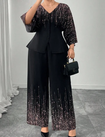 Compleu SHEIN CURVE, negru