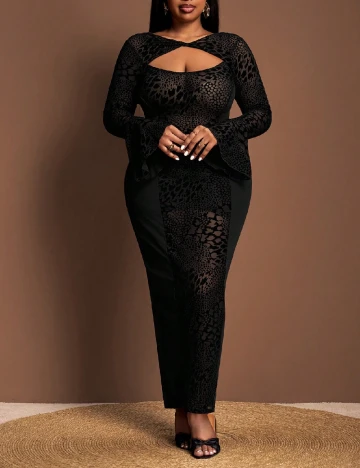 Rochie lunga SHEIN CURVE, negru