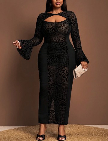 Rochie lunga SHEIN CURVE, negru