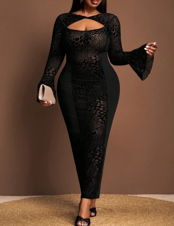 Rochie lunga SHEIN CURVE, negru