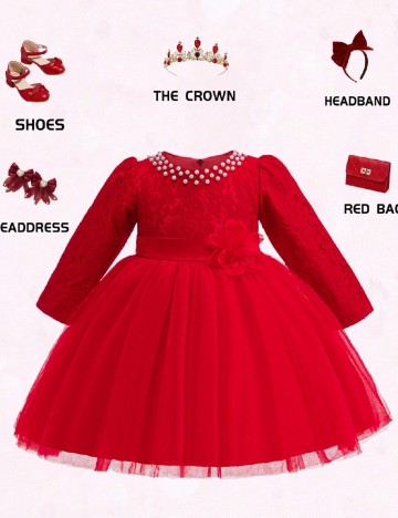 
						Rochie Shein Kids, rosu