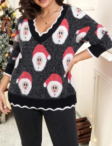 Pulover SHEIN CURVE, mix culori