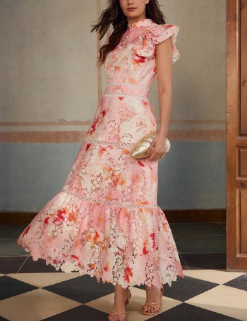 
						Rochie medie Zeylah, roz