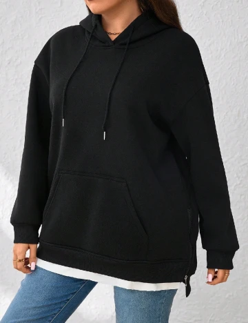 Hanorac SHEIN CURVE, negru