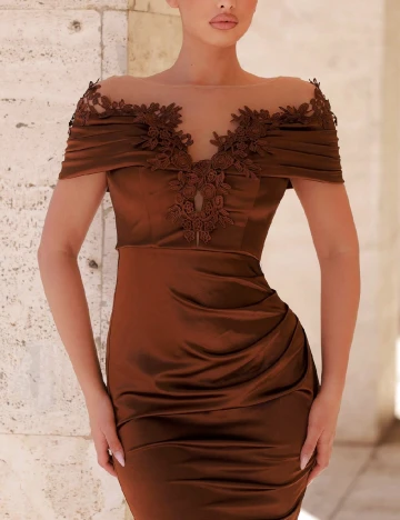 Rochie lunga SHEIN, maro