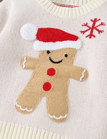 Pulover Shein Kids, alb