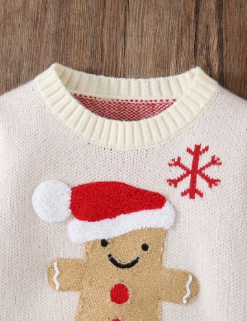 Pulover Shein Kids, alb