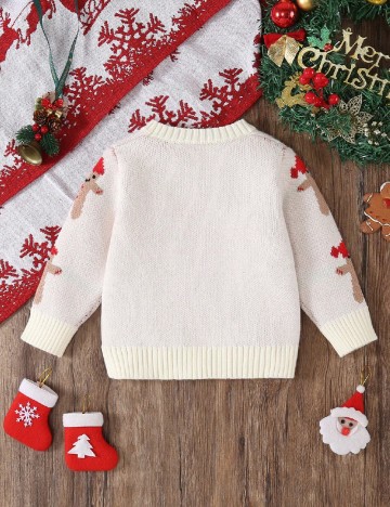 Pulover Shein Kids, alb