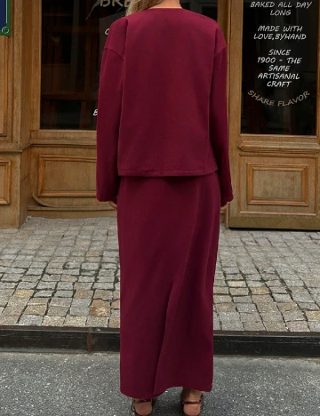 Compleu SHEIN, visiniu