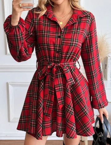 Rochie scurta SHEIN, rosu