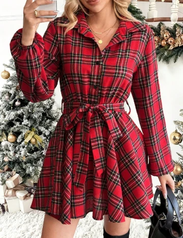 Rochie scurta SHEIN, rosu