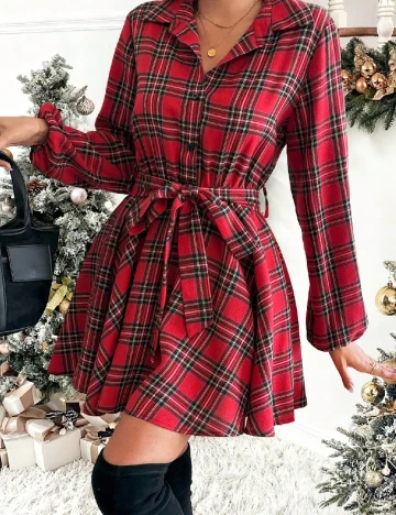 Rochie scurta SHEIN, rosu