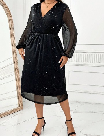 
						Rochie medie SHEIN CURVE, negru