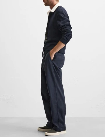 Pantaloni Zara, bleumarin