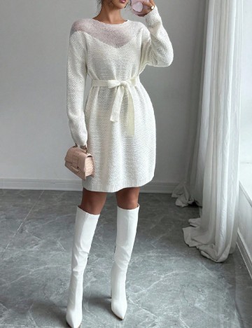 Rochie scurta SHEIN, alb
