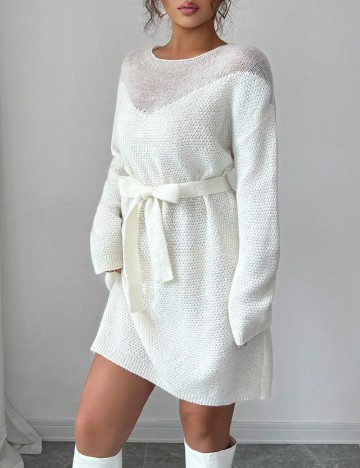 Rochie scurta SHEIN, alb